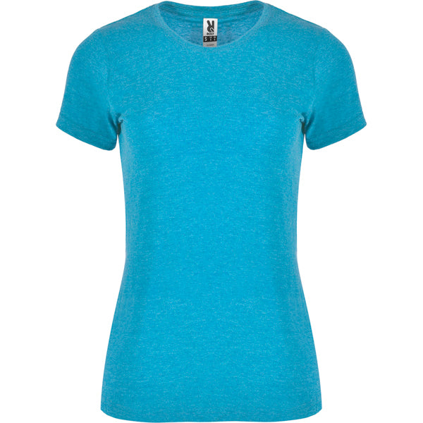 Roly Fox Woman women's T-shirt in heather turquoise, ready for logo printing or embroidery