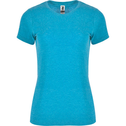 Roly Fox Woman women's T-shirt in heather turquoise, ready for logo printing or embroidery