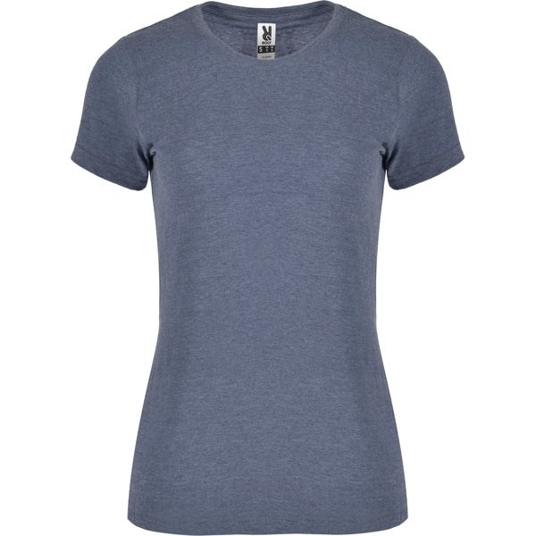 Roly Fox Woman women's T-shirt in heather denim, ready for logo printing or embroidery