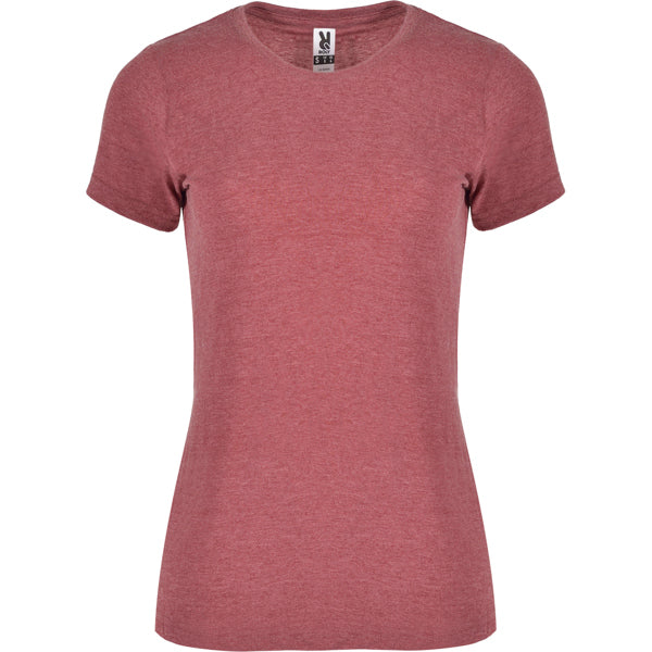 Roly Fox Woman women's T-shirt in heather garnet, ready for logo printing or embroidery