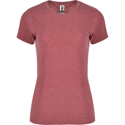 Roly Fox Woman women's T-shirt in heather garnet, ready for logo printing or embroidery