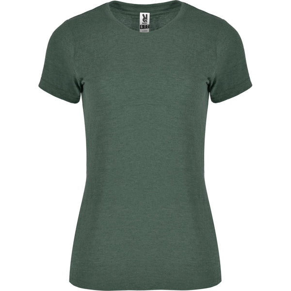 Roly Fox Woman women's T-shirt in heather bottle green, ready for logo printing or embroidery
