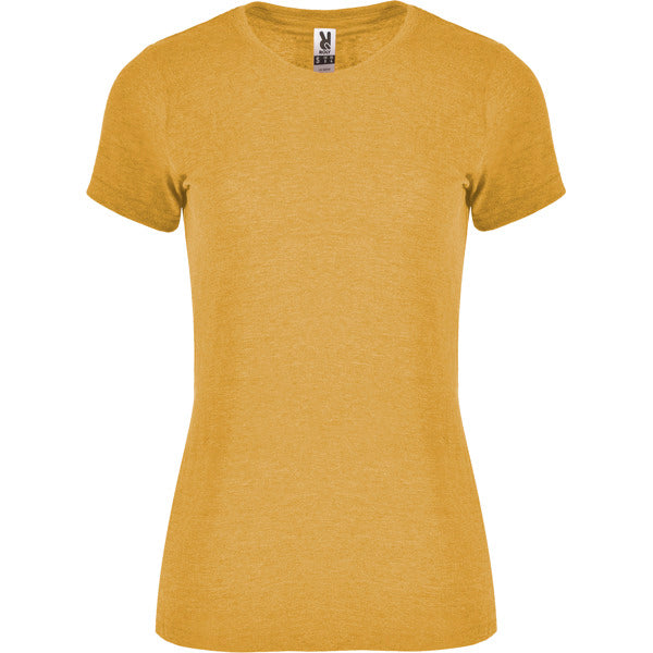 Roly Fox Woman women's T-shirt in heather mustard, ready for logo printing or embroidery
