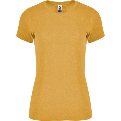 Roly Fox Woman women's T-shirt in heather mustard, ready for logo printing or embroidery