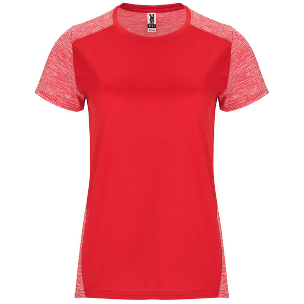Roly Zolder Woman women's T-shirt in red/heather red, ready for logo printing or embroidery