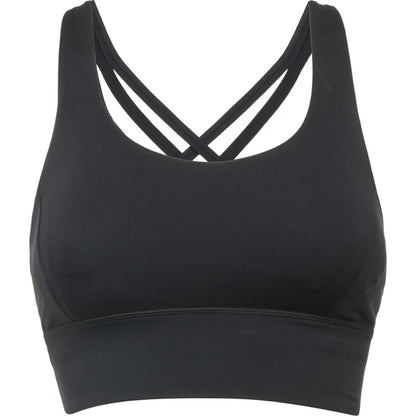 Roly Sebring women's sports top in black, ready for logo printing or embroidery