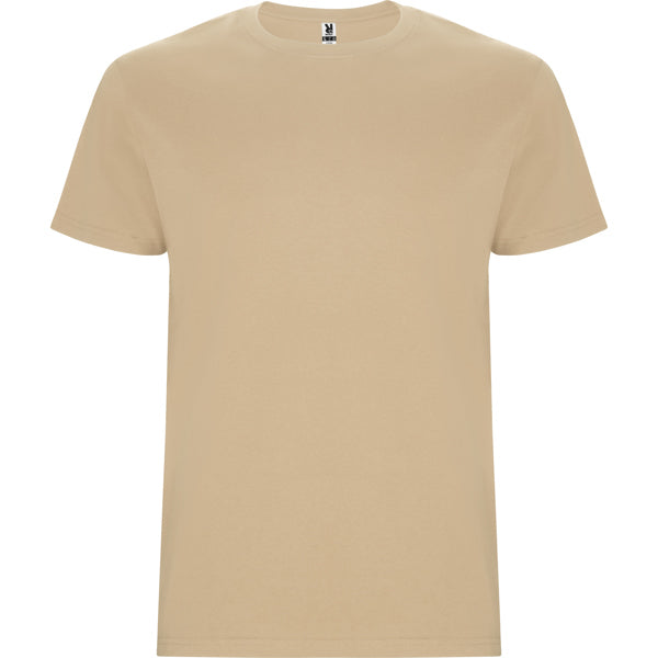 Roly Stafford men's T-shirt in sand, ready for logo printing or embroidery