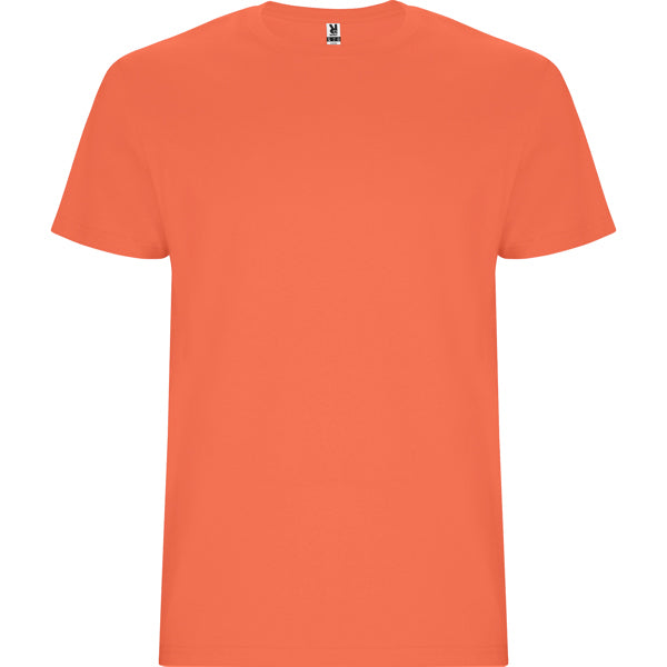Roly Stafford men's T-shirt in coral, ready for logo printing or embroidery