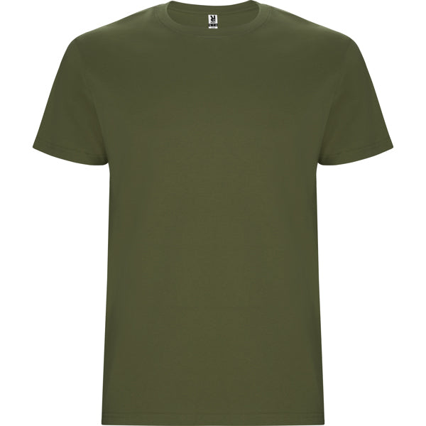 Roly Stafford men's T-shirt in army green, ready for logo printing or embroidery