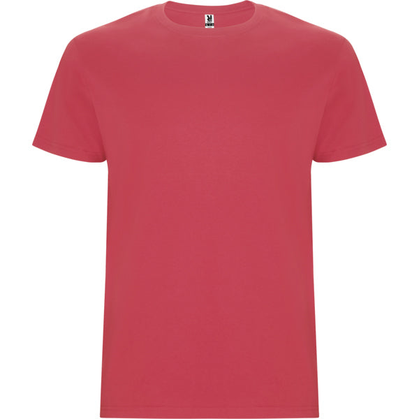 Roly Stafford men's T-shirt in chrysanthemum red, ready for logo printing or embroidery