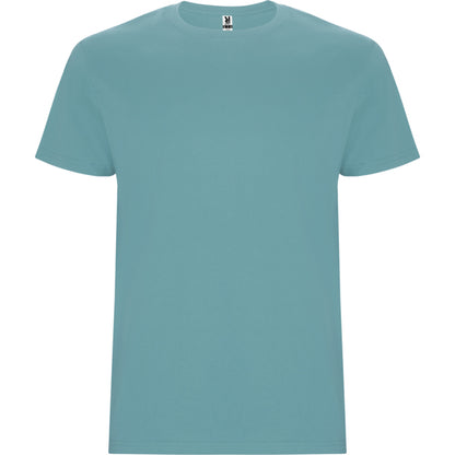 Roly Stafford men's T-shirt in dusty blue, ready for logo printing or embroidery