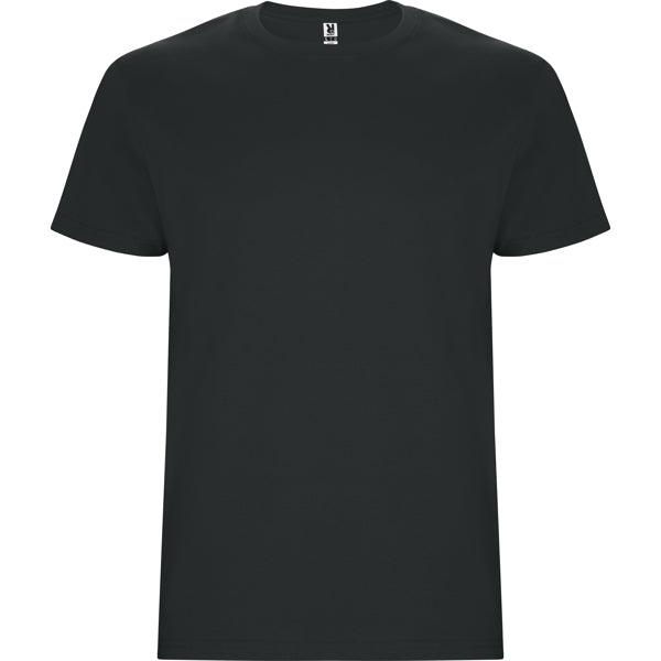 Roly Stafford men's T-shirt in dark lead, ready for logo printing or embroidery