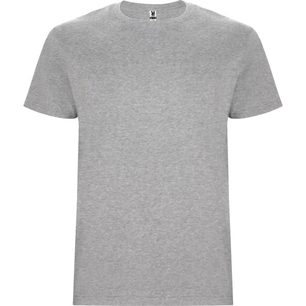 Roly Stafford men's T-shirt in heather grey, ready for logo printing or embroidery
