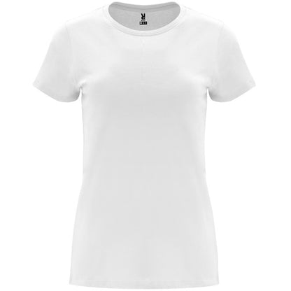 Roly Capri women's T-shirt in white, ready for logo printing or embroidery