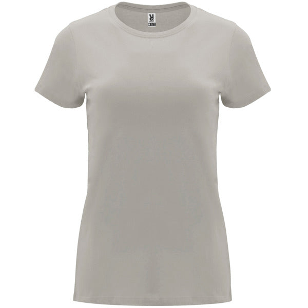 Roly Capri women's T-shirt in stone grey, ready for logo printing or embroidery