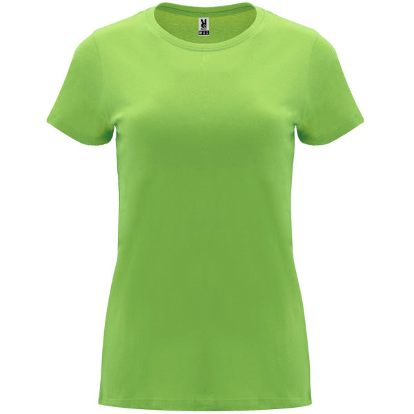 Roly Capri women's T-shirt in oasis green, ready for logo printing or embroidery