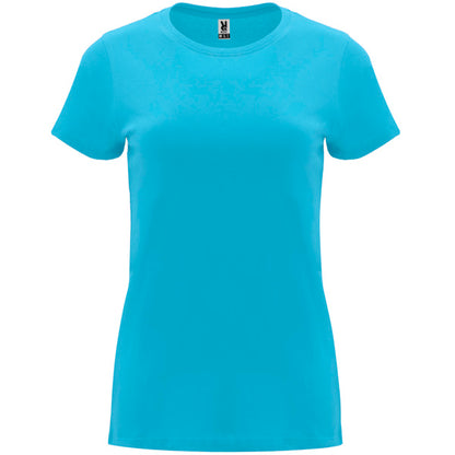 Roly Capri women's T-shirt in turquoise, ready for logo printing or embroidery