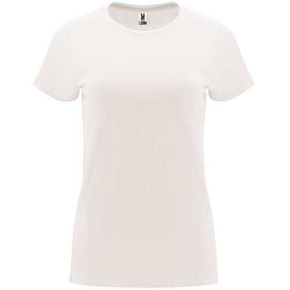 Roly Capri women's T-shirt in vintage white, ready for logo printing or embroidery