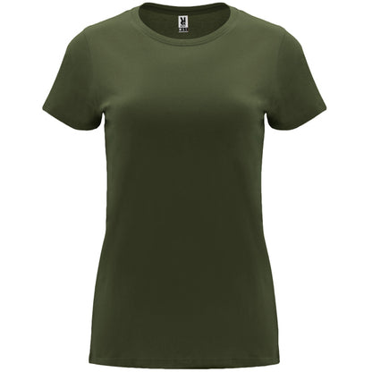 Roly Capri women's T-shirt in venture green, ready for logo printing or embroidery