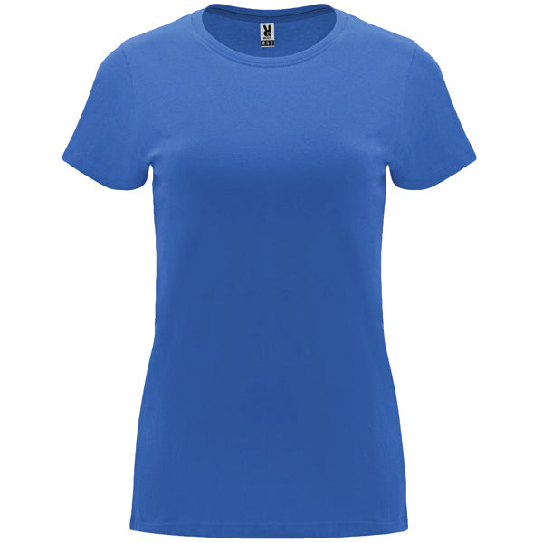 Roly Capri women's T-shirt in riviera blue, ready for logo printing or embroidery