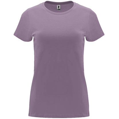 Roly Capri women's T-shirt in lavender, ready for logo printing or embroidery