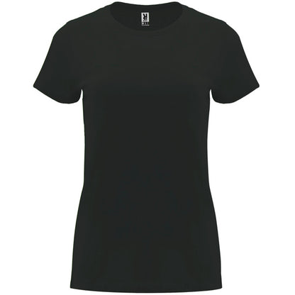 Roly Capri women's T-shirt in dark lead, ready for logo printing or embroidery