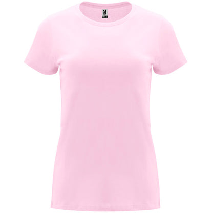 Roly Capri women's T-shirt in light pink, ready for logo printing or embroidery