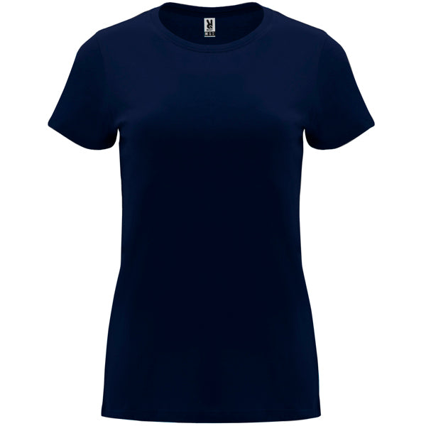 Roly Capri women's T-shirt in navy blue, ready for logo printing or embroidery