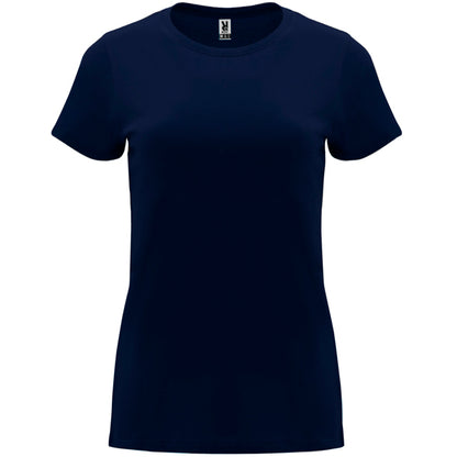 Roly Capri women's T-shirt in navy blue, ready for logo printing or embroidery
