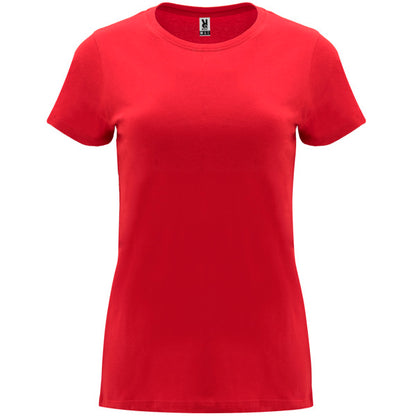 Roly Capri women's T-shirt in red, ready for logo printing or embroidery