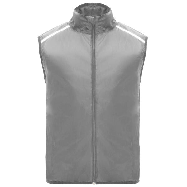 Roly Jannu unisex windbreaker in grey, ready for logo printing or embroidery