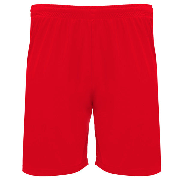 Roly Dortmund men's shorts in red, ready for logo printing or embroidery