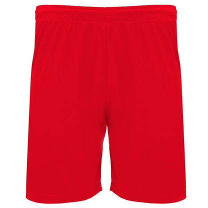 Roly Dortmund men's shorts in red, ready for logo printing or embroidery