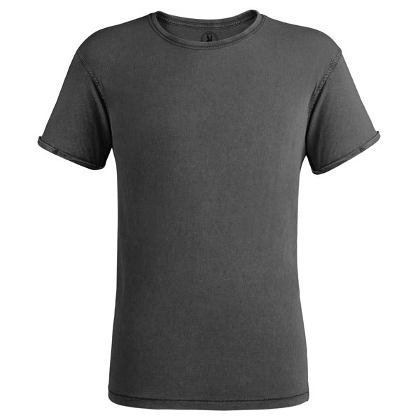 Roly Husky men's T-shirt in black, ready for logo printing or embroidery