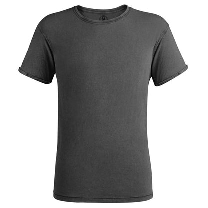 Roly Husky men's T-shirt in black, ready for logo printing or embroidery