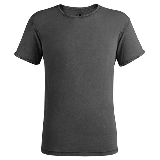 Roly Husky men's T-shirt in black, ready for logo printing or embroidery