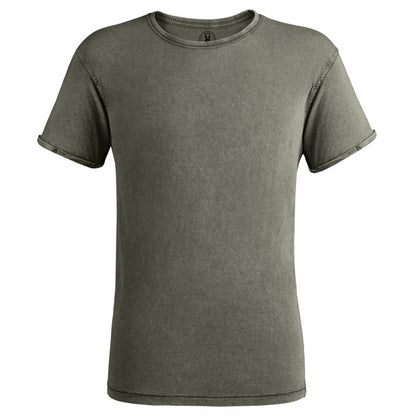 Roly Husky men's T-shirt in dark army green, ready for logo printing or embroidery
