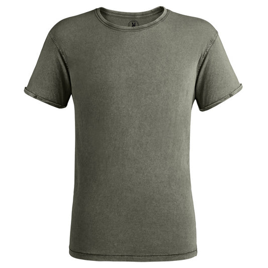 Roly Husky men's T-shirt in dark army green, ready for logo printing or embroidery