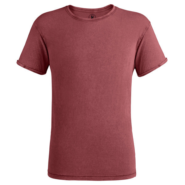 Roly Husky men's T-shirt in garnet, ready for logo printing or embroidery