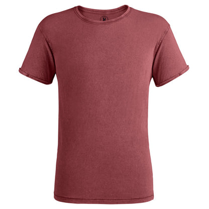 Roly Husky men's T-shirt in garnet, ready for logo printing or embroidery