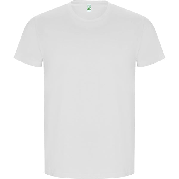 Roly Golden men's T-shirt in white, ready for logo printing or embroidery