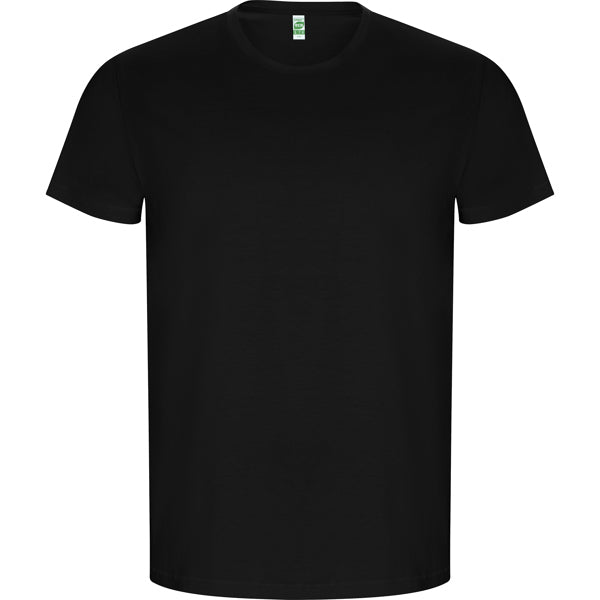 Roly Golden men's T-shirt in black, ready for logo printing or embroidery