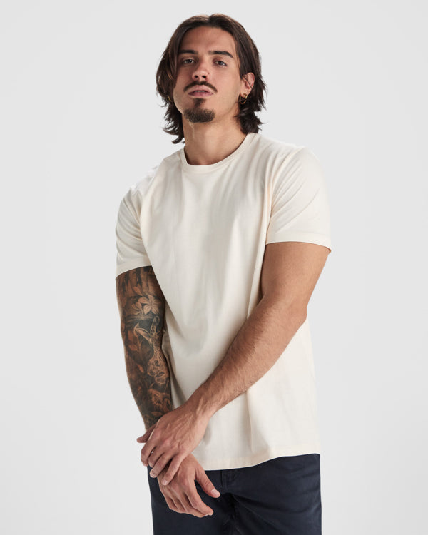 Roly Golden men's T-shirt in white, alternative view, ready for logo printing or embroidery