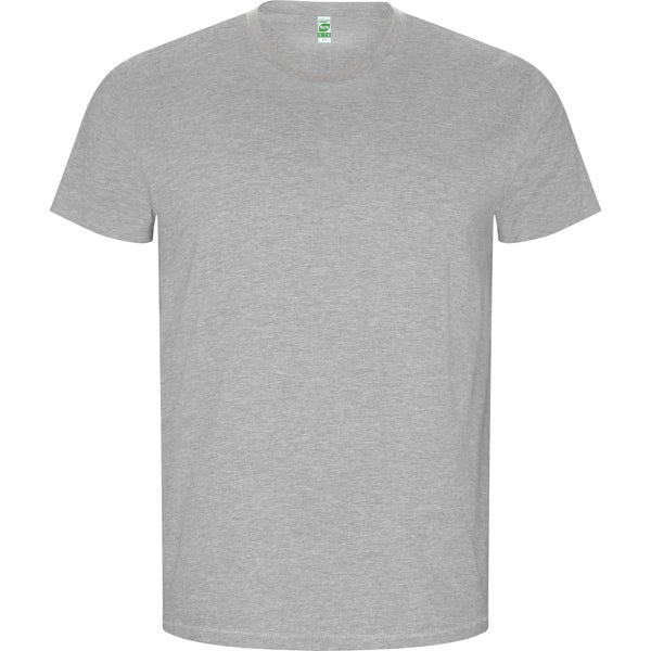 Roly Golden men's T-shirt in heather grey, ready for logo printing or embroidery