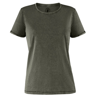 Roly Husky Woman women's T-shirt in dark army green, ready for logo printing or embroidery