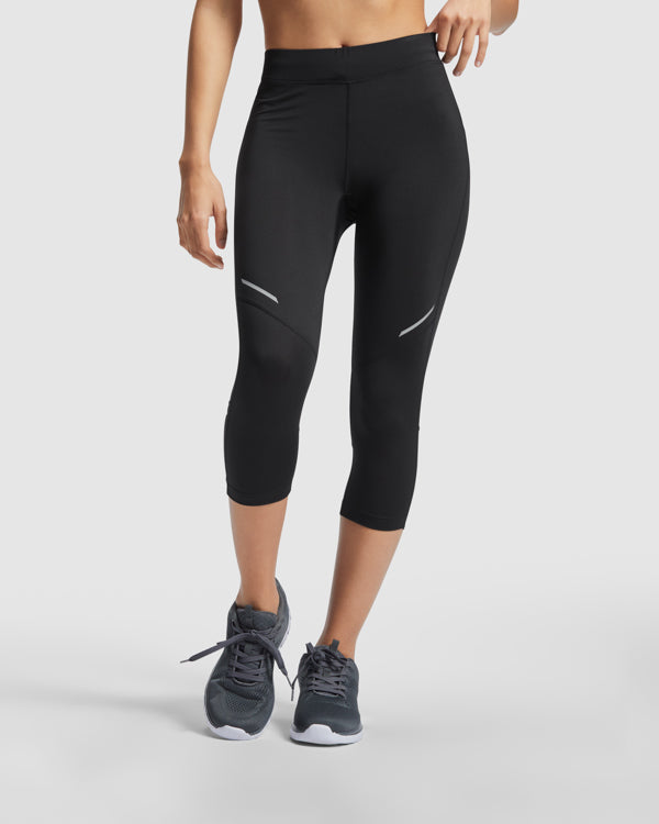 Roly Icaria Woman women's leggings in black, alternative view, ready for logo printing or embroidery
