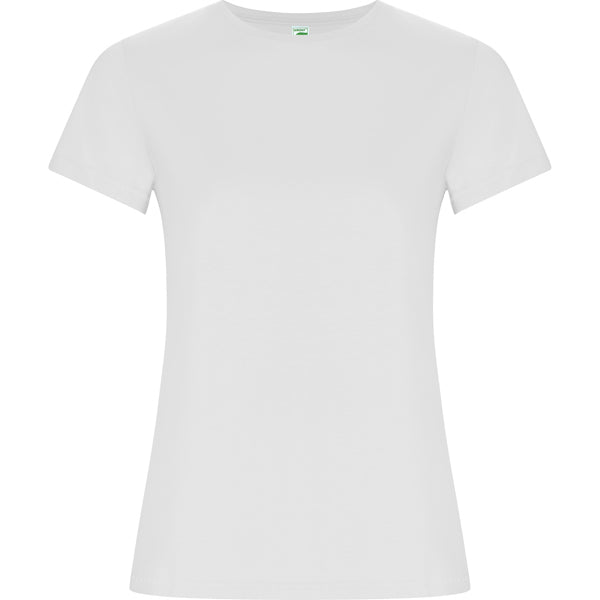 Roly Golden Woman women's T-shirt in white, ready for logo printing or embroidery