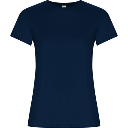 Roly Golden Woman women's T-shirt in navy blue, ready for logo printing or embroidery
