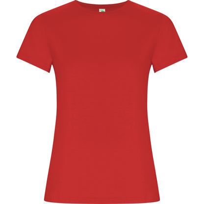 Roly Golden Woman women's T-shirt in red, ready for logo printing or embroidery