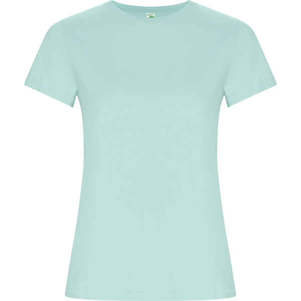 Roly Golden Woman women's T-shirt in green mint, ready for logo printing or embroidery